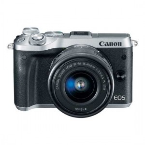 Canon EOS M6 Mark II Silver with EF-M15-45mm